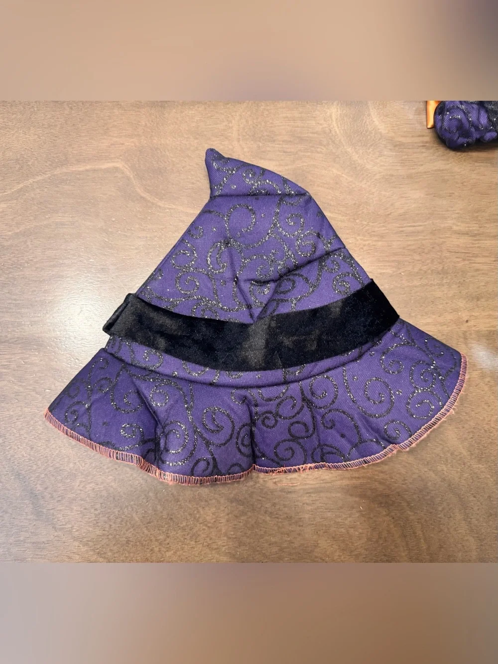 Toddler girls Halloween Witch Dress in Black, Purple & Orange Sash